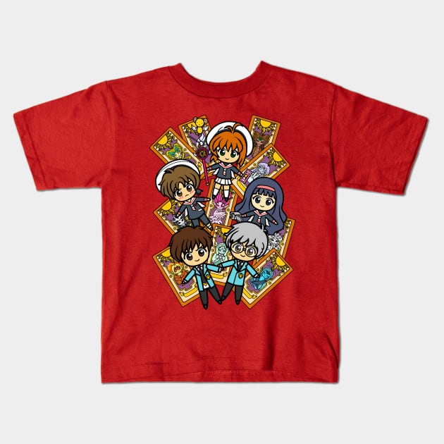 Team Card Captors Kids T-Shirt by wss3